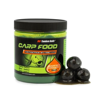 Boosted Hookers Czarny Halibut 18 mm 220 g – tonące kulki haczykowe o intensywnym rybnym aromacie